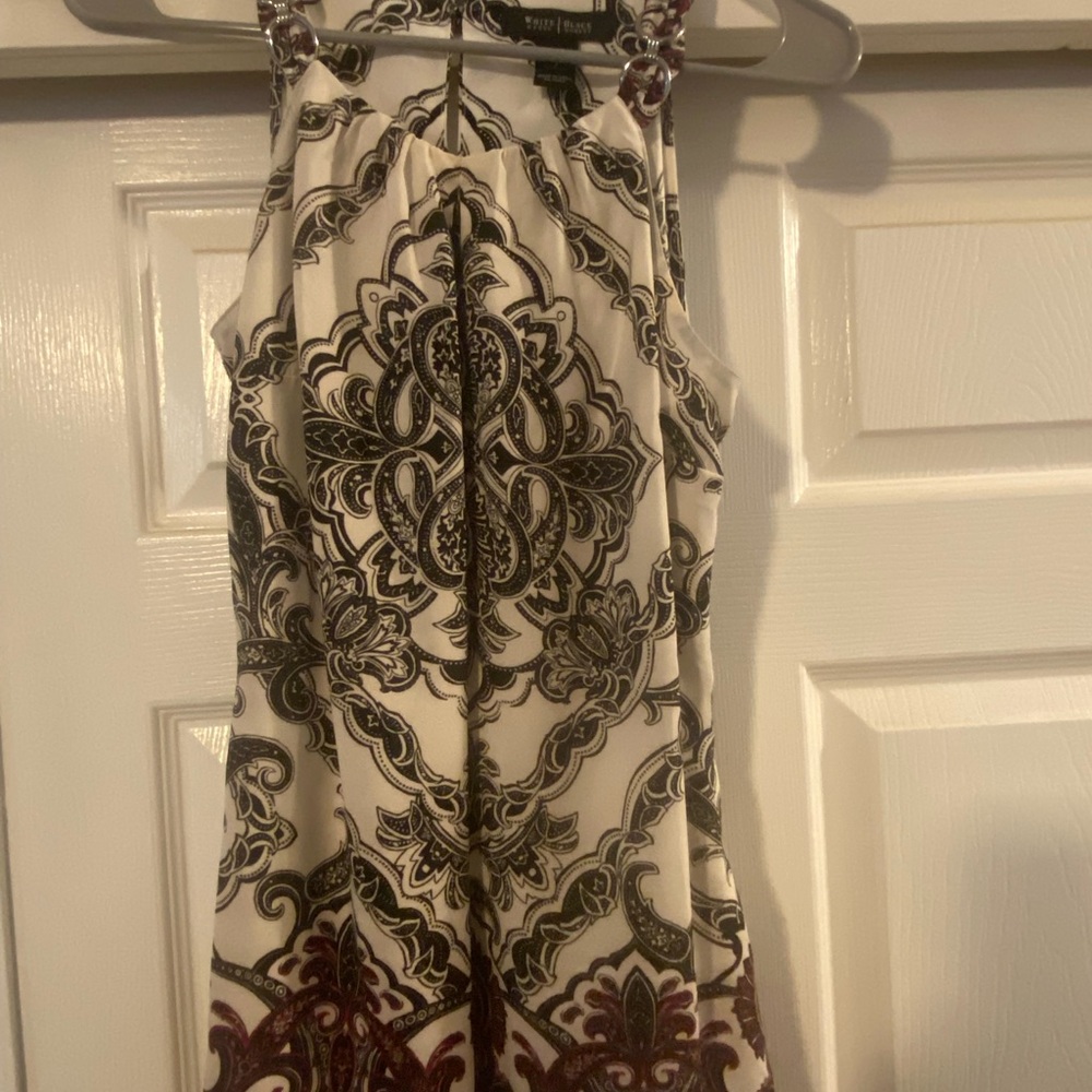 White House Black Market patterned Top